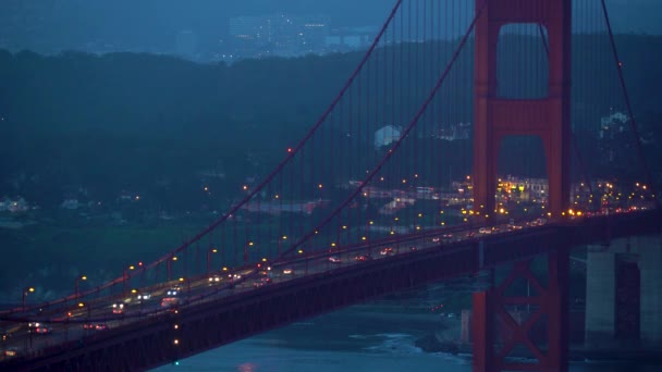 Міст Золоті Ворота у Сан - Франциско — стокове відео