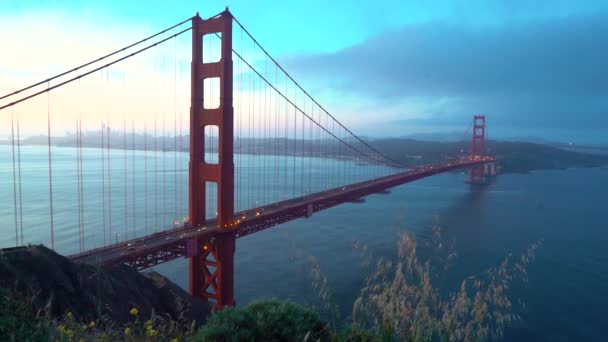 San Francisco 'daki Golden Gate Köprüsü — Stok video