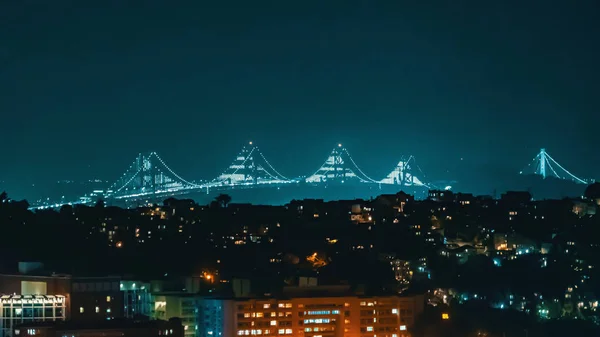 San Franciscos Bay Köprüsü 'nün görünümü — Stok fotoğraf