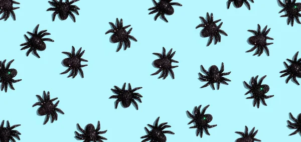 Arañas negras de Halloween — Foto de Stock