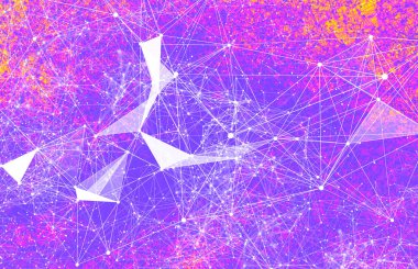 Soyut teknoloji geometrik fütüristik çizgiler arka plan