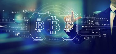 Bir işadamı ile Bitcoin