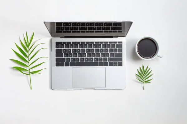 Coffee with a laptop computer — Stock Photo, Image