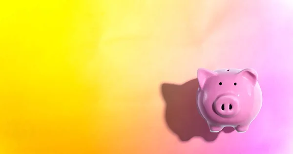 Pink piggy bank — Stock Photo, Image