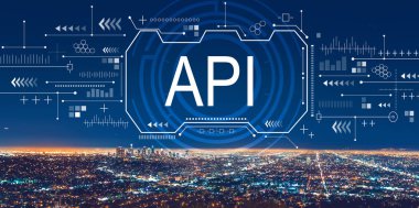 Los Angeles şehir merkezi ile Api kavramı