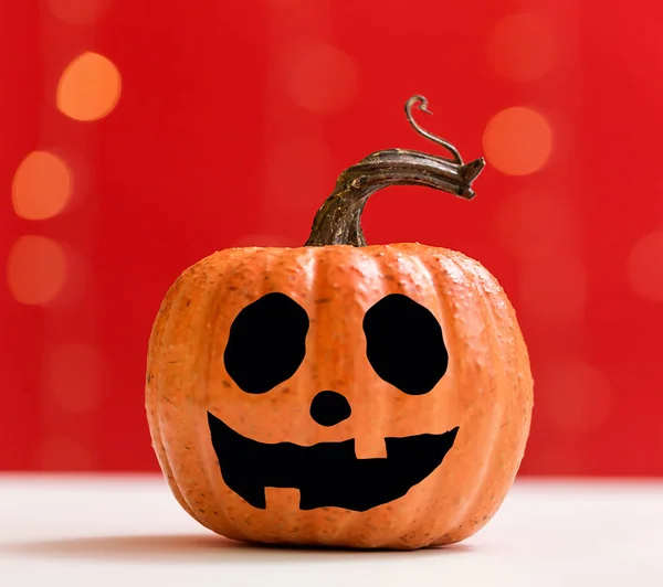 Calabaza de Halloween con luces brillantes — Foto de Stock