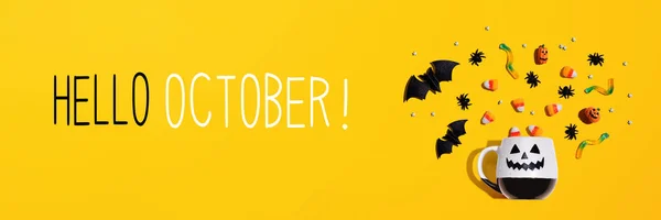 Hello október üzenet — Stock Fotó