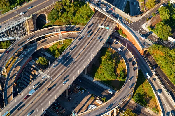 Pemandangan udara Bronx, NYC — Stok Foto