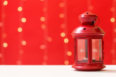 Kırmızı Noel fener