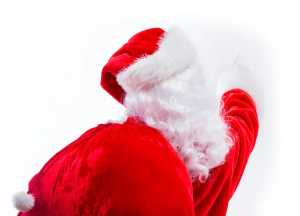 Santa pekar uppåt — Stockfoto
