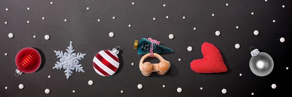 Colección de adornos navideños —  Fotos de Stock