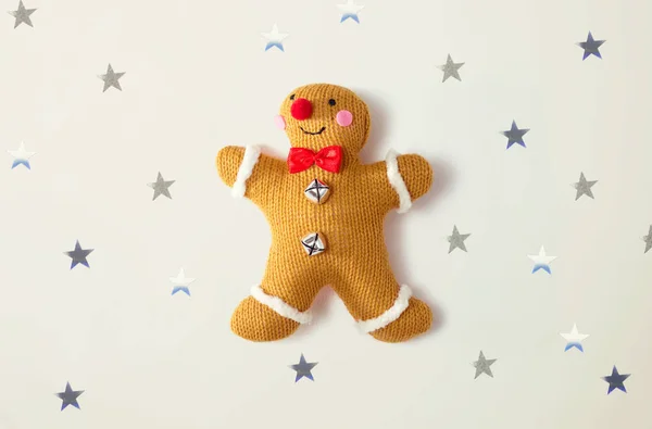 Pan de jengibre de Navidad con pequeñas estrellas —  Fotos de Stock