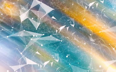 Soyut teknoloji hatları arka plan tasarımı