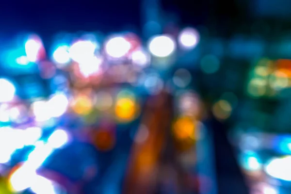 Abstrakte verschwommene Nacht Stadtbild Bokeh Lichter Hintergrund — Stockfoto