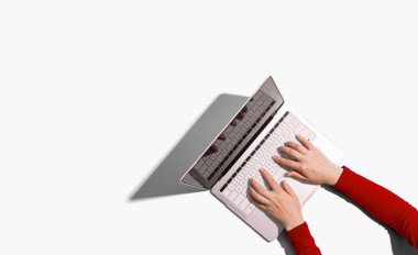 Dizüstü bilgisayar kullanan kişi