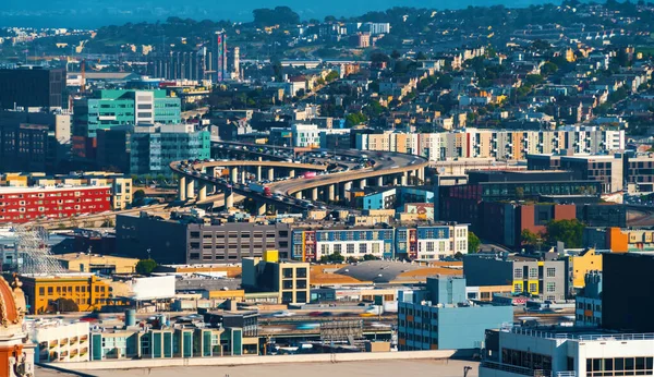 Uitzicht op de San Franciscos snelwegen — Stockfoto