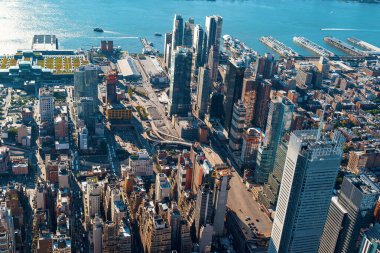 Aşağı Manhattan New York havadan görünümü