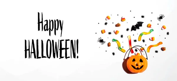 Feliz mensagem de Halloween — Fotografia de Stock