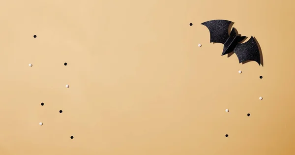 Murciélago de papel negro Halloween — Foto de Stock
