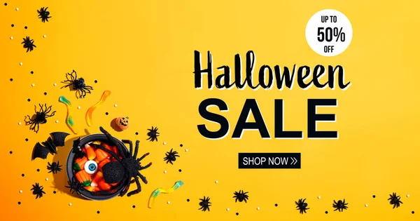 Banner de venta de Halloween — Foto de Stock