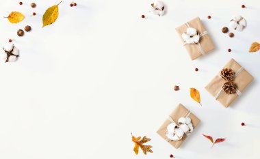 Sonbahar temalı hediye kutuları