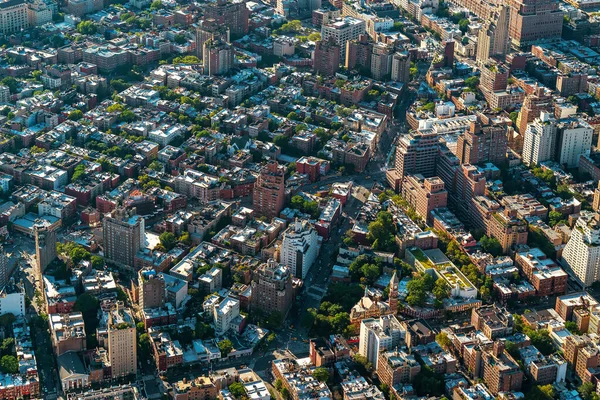 Vista aérea de los rascacielos de en Manhattan, NY — Foto de Stock