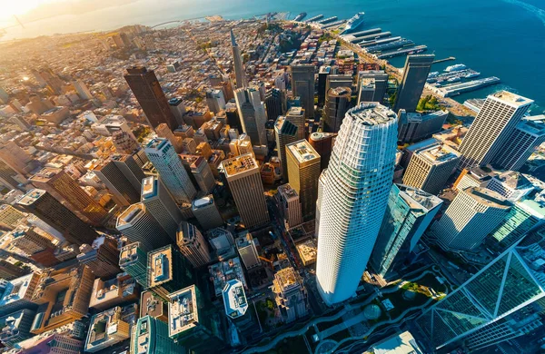 San Francisco şehir merkezi hava manzarası — Stok fotoğraf