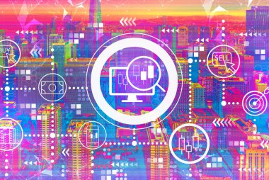 San Francisco şehir merkeziyle borsa teması