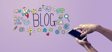 Akıllı telefonu olan kişi ile blog yap