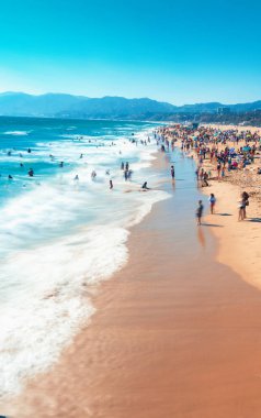 Santa Monica plajı manzarası