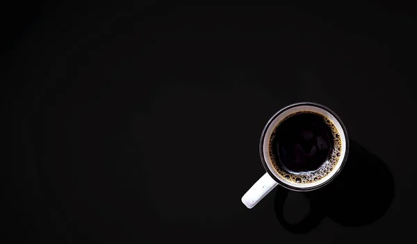 Taza de café patrón vista aérea —  Fotos de Stock