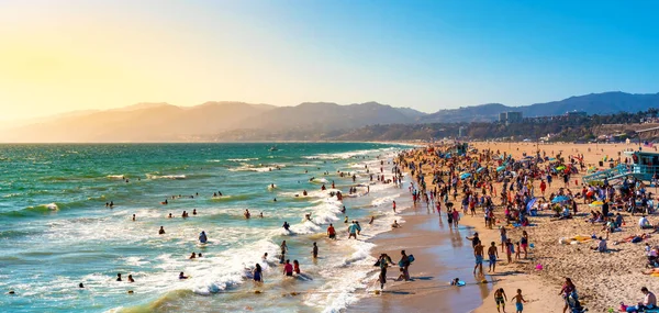 Vista de la playa de Santa Mónica — Foto de Stock