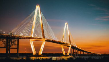 Güney Carolina 'da Cooper Nehri Köprüsü