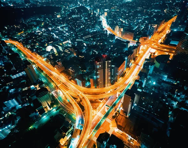 Tokyo cityscape letecký pohled — Stock fotografie