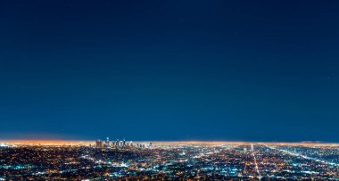 Los Angeles şehir merkezinin hava manzarası