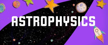 Uzay arkaplanlı Astrofizik teması