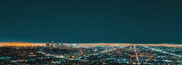 Vista aérea do centro de Los Angeles — Fotografia de Stock