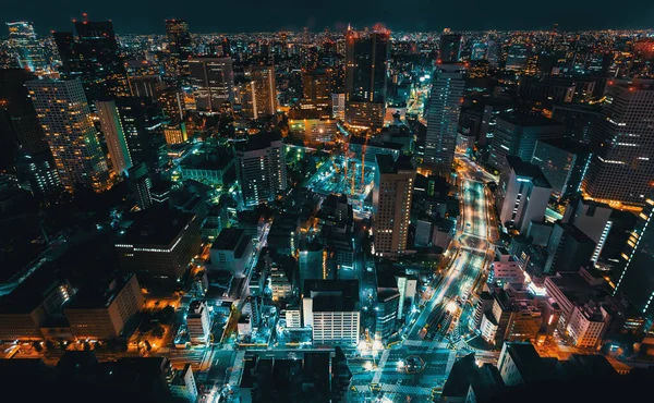 Vista aerea del paesaggio urbano di Tokyo — Foto Stock