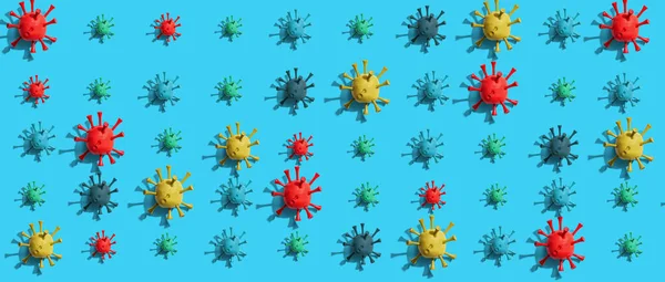 Viral epidemic influenza and Coronavirus concept