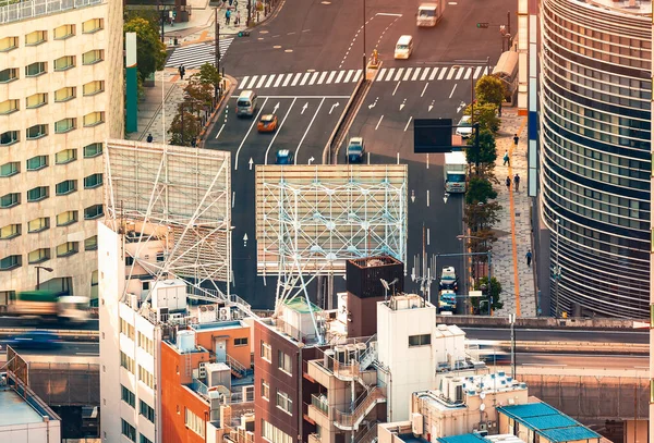 Flybilde fra Tokyo by – stockfoto