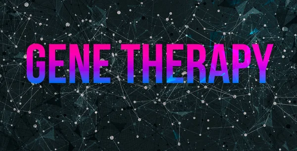 Gene Therapy theme with abstract network patterns