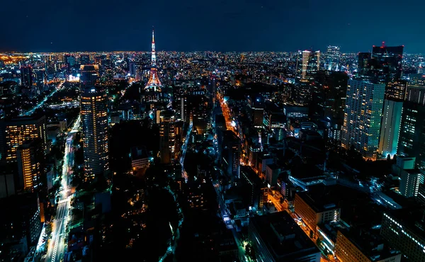 Tokyo paysage urbain vue aérienne — Photo