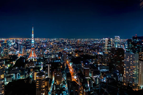 Tokyo cityscape letecký pohled — Stock fotografie