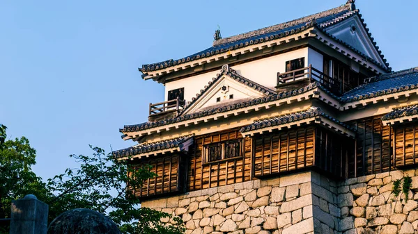 日本の松山市にある古代の松山城 — ストック写真