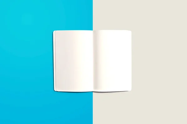 Чистий білий ноутбук — стокове фото
