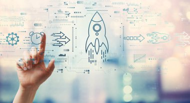 Bir düğmeye elle basarak hızlı büyüme kavramı