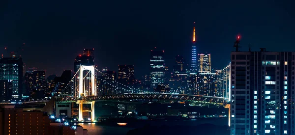 Odaiba 'daki Gökkuşağı Köprüsü, Tokyo Körfezi,