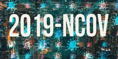 Gece manzaralı 2019-NCOV teması