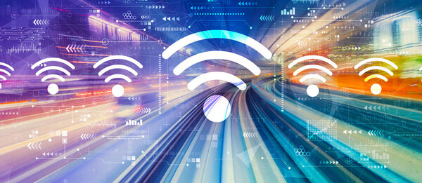 WiFi тема с высокой скоростью размытия движения