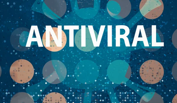 Soyut noktalı antiviral tema